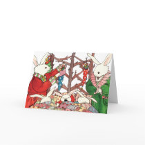 Christmas Bunny Family cards