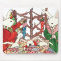 Christmas Bunny Family mousepads by cutechristmas Christmas Bunny Family mousepads