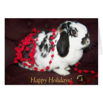 Christmas Bunny, Happy Holidays! cards