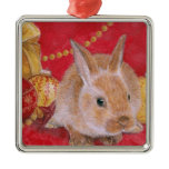 Christmas Bunny Rabit Xmas Ornament