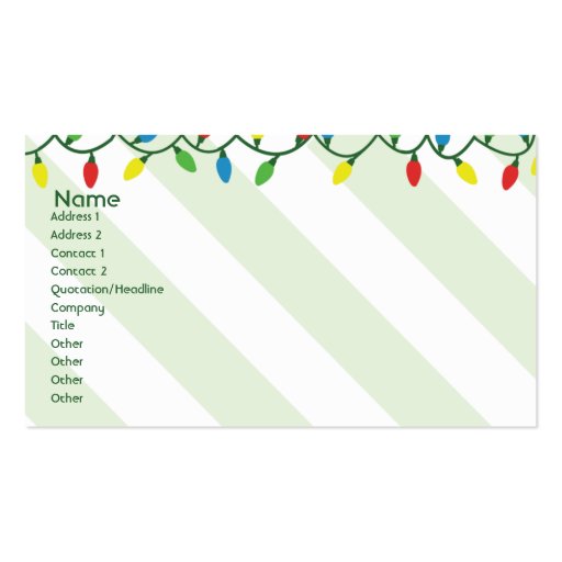 Christmas - Business Business Cards (front side)