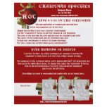 Christmas business promotional marketing leaflets flyers