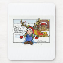 Christmas "But Sir" Cartoon No. 2 mousepads