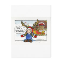 Christmas "But Sir" Cartoon No. 2 postcards