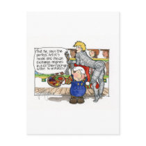 Christmas "But Sir" Cartoon No. 3 postcards