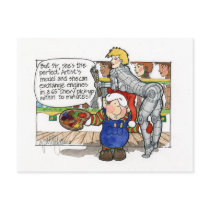 Christmas "But Sir" Cartoon No. 3 postcards