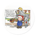 Christmas "But Sir" Cartoon No. 3 Stickers