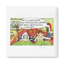 Christmas "But Sir" Cartoon No.4 magnets by scottlhendrie Christmas "But Sir" Cartoon No.4 magnets