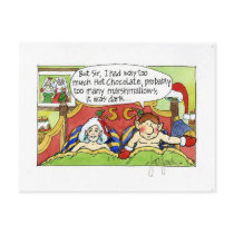Christmas "But Sir" Cartoon No.4 postcards