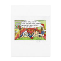 Christmas "But Sir" Cartoon No.4 postcards