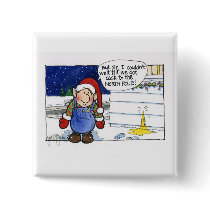 Christmas "But Sir" Cartoon No. 5 buttons