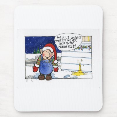 Christmas "But Sir" Cartoon No. 5 Mouse Mats by scottlhendrie