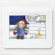Christmas "But Sir" Cartoon No. 5 mousepads
