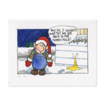 Christmas "But Sir" Cartoon No. 5 postcards