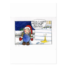 Christmas "But Sir" Cartoon No. 5 Postcards