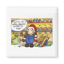 Christmas "But Sir" Cartoon No. 6 magnets by scottlhendrie Christmas "But Sir" Cartoon No. 6 magnets