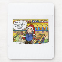 Christmas "But Sir" Cartoon No. 6 mousepads