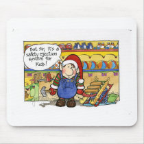 Christmas "But Sir" Cartoon No. 6 mousepads