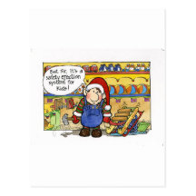 Christmas "But Sir" Cartoon No. 6 Postcards