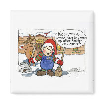 Christmas "But Sir" Cartoon No. 7 magnets by scottlhendrie Christmas "But Sir" Cartoon No. 7 magnets
