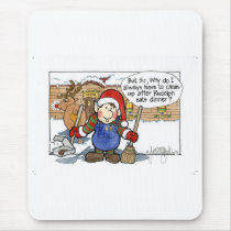 Christmas "But Sir" Cartoon No. 7 mousepads