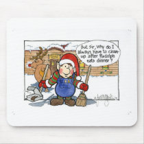 Christmas "But Sir" Cartoon No. 7 mousepads