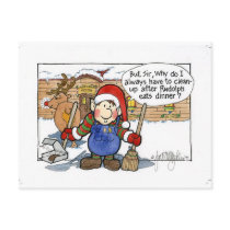 Christmas "But Sir" Cartoon No. 7 postcards