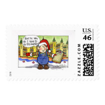 Christmas "But Sir" Cartoon No. 9 Postage Stamp
