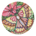 Christmas * Butterfly & Poinsettia * Sticker by cckuik Christmas * Butterfly & Poinsettia * Sticker