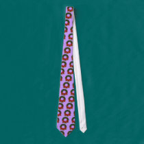 Christmas Butterfly Poinsettia Wreath Neck Tie ties