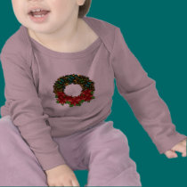 Christmas Butterfly Poinsettia Wreath T Shirt t-shirts