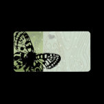 Christmas Butterfly Return Address Labels -