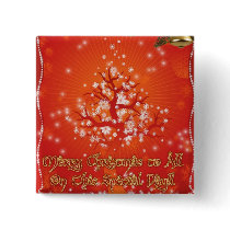 Christmas Button Pin # 3 buttons
