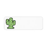 christmas cactus custom return address labels