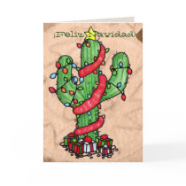 Christmas Cactus Greeting Card