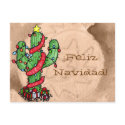 Christmas Cactus Postcard by Customizables Christmas Cactus Postcard