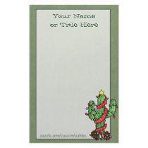 Christmas Cactus Stationery