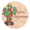 Christmas Cactus Stickers by Customizables Christmas Cactus Stickers