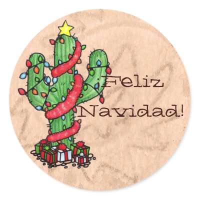 Christmas Cactus Stickers