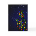 Christmas Cactus Tree with Lights cards