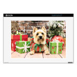 Christmas - Cairn Terrier - Lola Decal For 15" Laptop