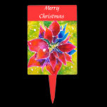 Christmas cake topper -1 cake picks