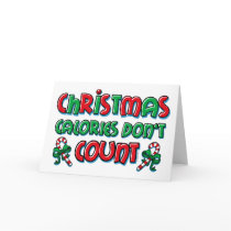 Christmas Calories Greeting Card