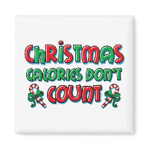 Christmas Calories Fridge Magnets
