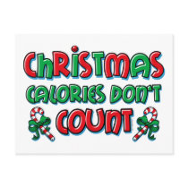 Christmas Calories Postcards