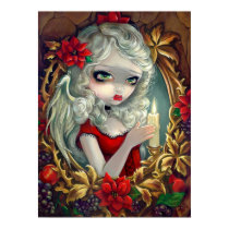Christmas Candle angel fairy Art Print by strangeling Christmas Candle angel fairy Art Print