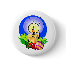 Christmas Candle buttons