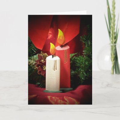 Christmas candle cards