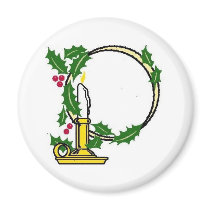 Christmas Candle Design magnets