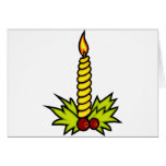 Christmas Candle Greeting Card